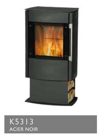 Poêle à Bois FIREPLACE DIAMANT Acier Noir 7 kW