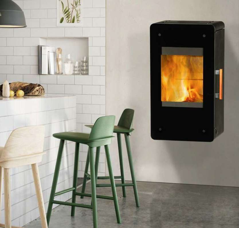 Poêle à Bois FIREPLACE MITO Acier Marron 6 kW