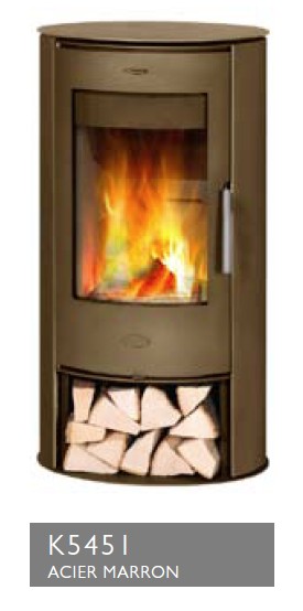 Poêle à Bois FIREPLACE MONTE CARLO Acier Marron 5 kW