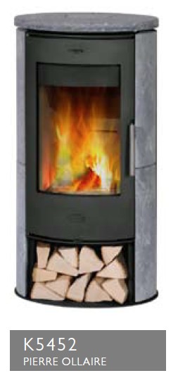 Poêle à Bois FIREPLACE MONTE CARLO Acier Pierre Ollaire 5 kW