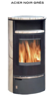 Poêle à Bois SYLVATIKA ELDA ATLANTIK Grès 7 kW