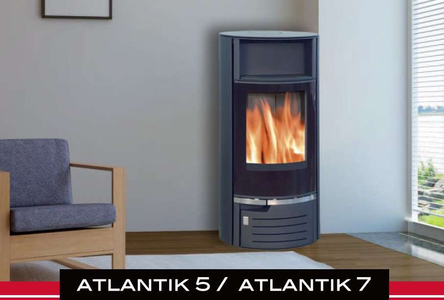 Poêle à Bois SYLVATIKA ELDA ATLANTIK Grès 7 kW
