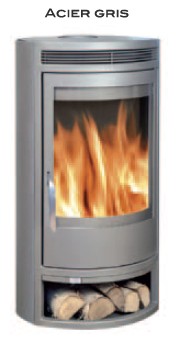 Poêle à Bois SYLVATIKA SIMO 8 Acier Gris 8 kW