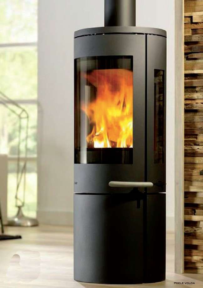 Poêle à Bois SYLVATIKA VOLDA 7 Acier Noir 10 kW
