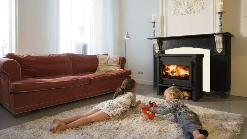 Poêle à Bois SYLVATIKA JACOBUS Acier Noir 12 kW