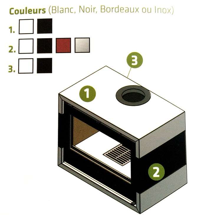 Poêle à Bois LACUNZA TITANIUM 701 Noir Noir 10 kW