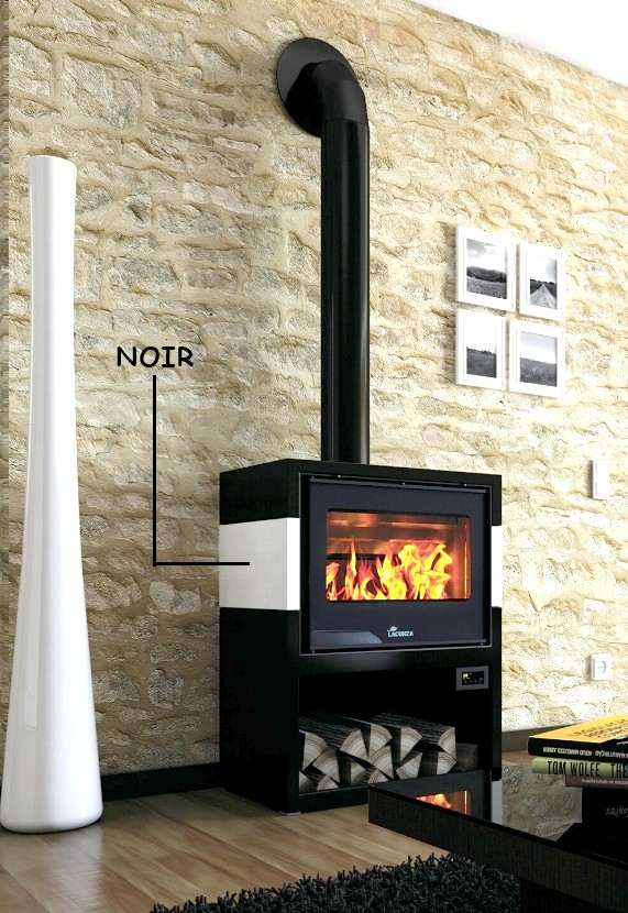 Poêle à Bois LACUNZA TITANIUM 703 Noir Noir 10 kW