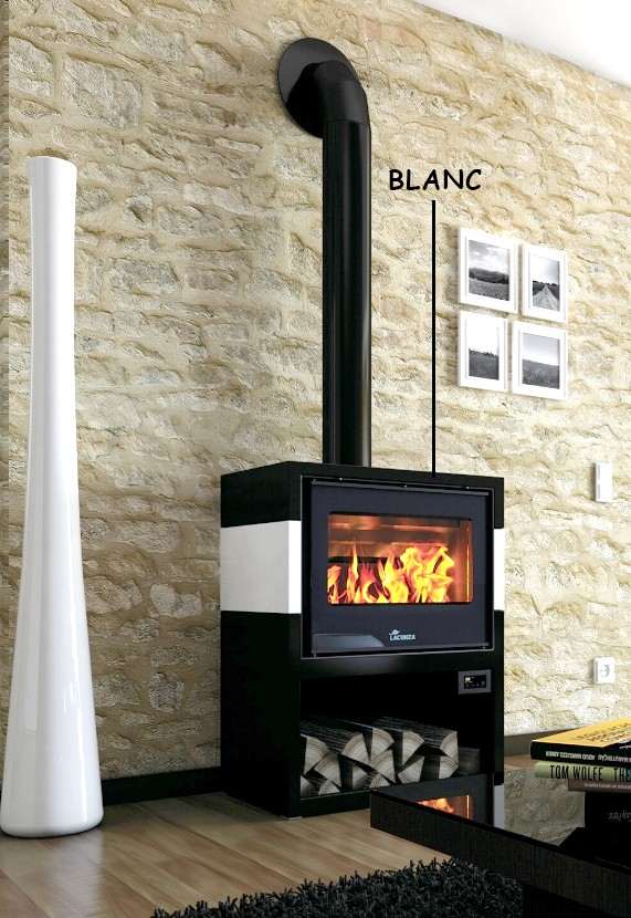 Poêle à Bois LACUNZA TITANIUM 703 Blanc Blanc 10 kW