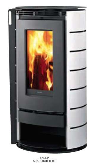 Poêles à Bois SUPRA SKEEP Gris Structuré 5 kW