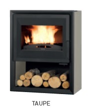 Poêle à Bois SUPRA KOBALTE Taupe 9 kW