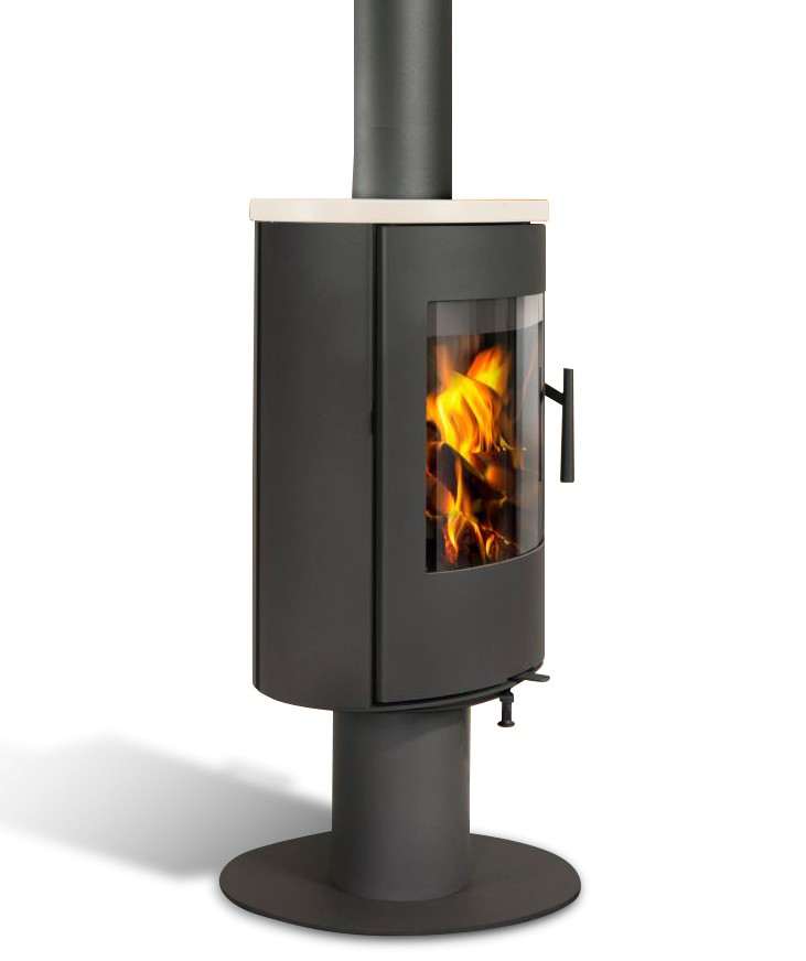 Poêle à Bois ROMOTOP EVORA T 03 Acier Gris 6 kW