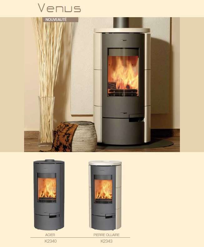 Poêle à Bois FRANCOBELGE VENUS ACIER 7 kW