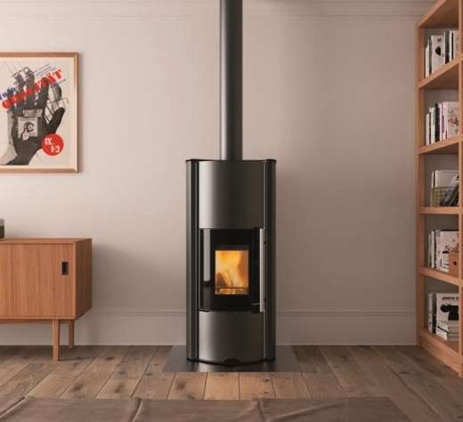 Poele a bois idro Palazzetti Sphera Idro 10 top