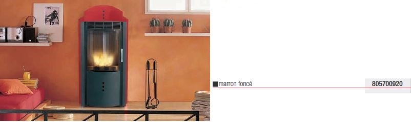 Poêle à Granules PALAZZETTI CLASSIC Mini Marron Foncé 8 kW