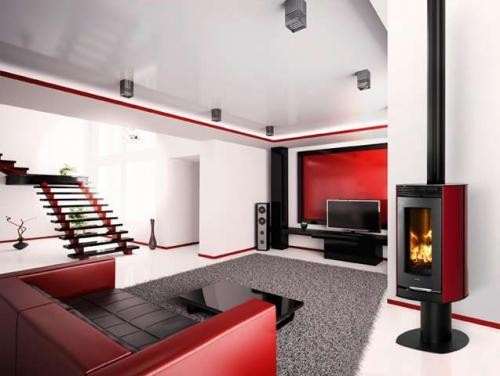 Poêle à Bois SUPRA HANOOK LIFT 01 Noir côtés Noir 7 kW