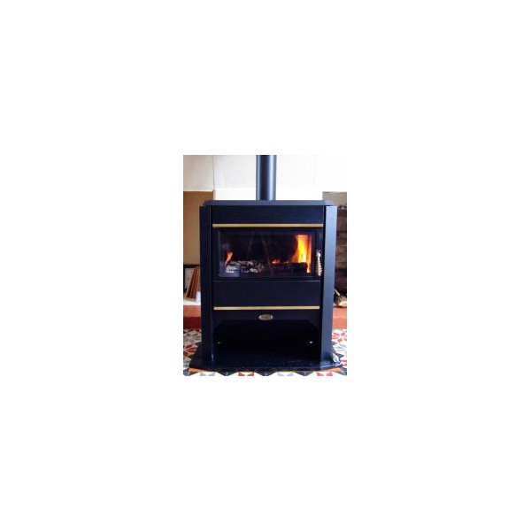 Poêle à bois DEVILLE ADELIE Noir Mat 7 kW