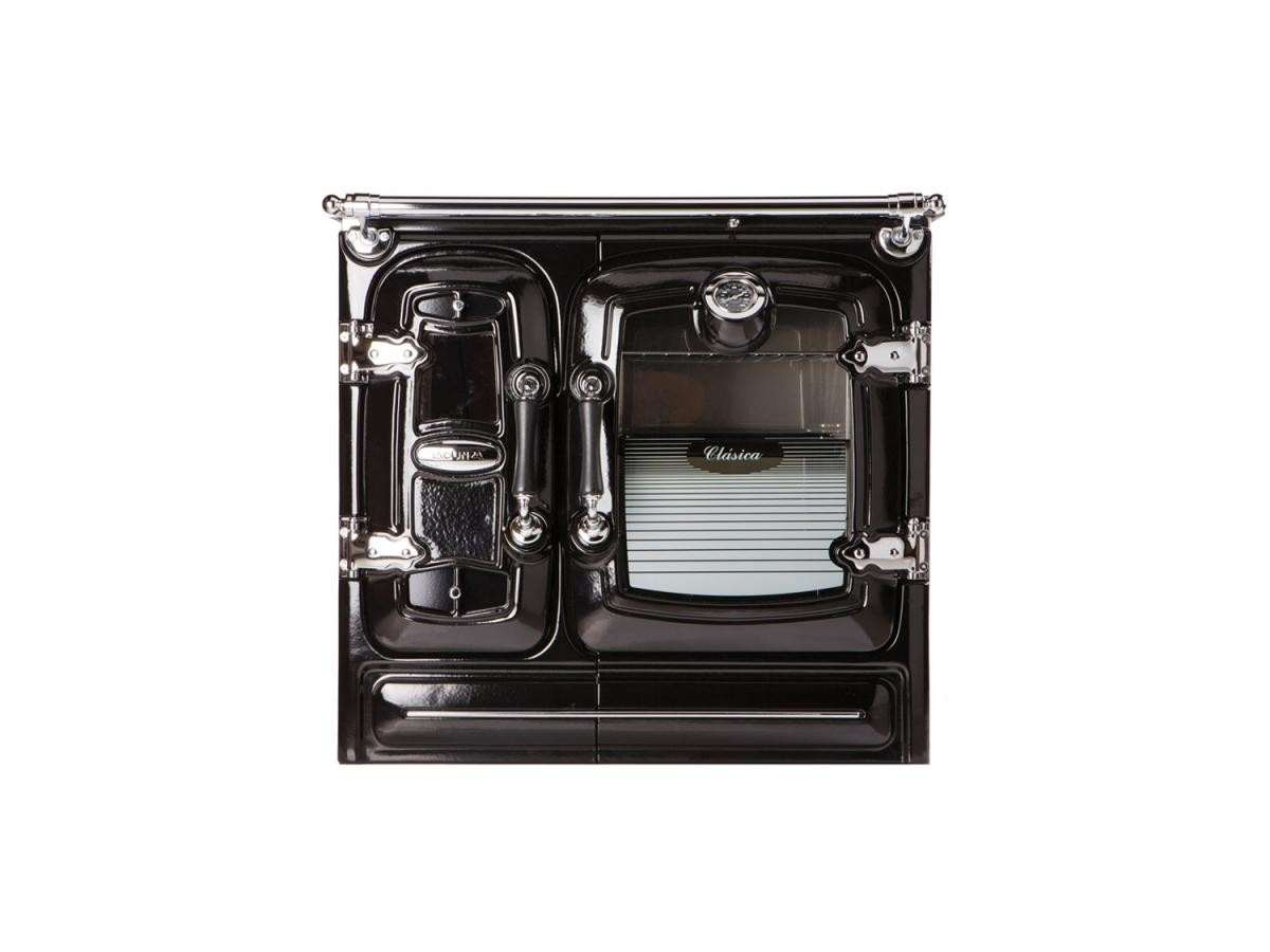 CUISINIERE BOIS CLASICA5 9kW NOIR/CHROME LACUNZA