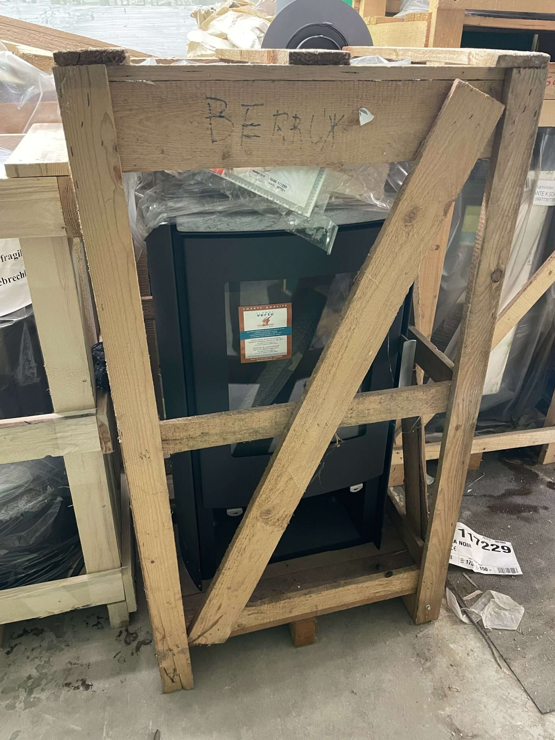 Poêle à Bois VALMON GAMMA Noir 8 kW