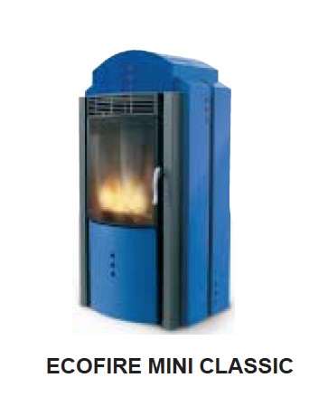 Poêle à granules PALAZZETTI ECOFIRE CLASSIC Mini Bleu 8 kW