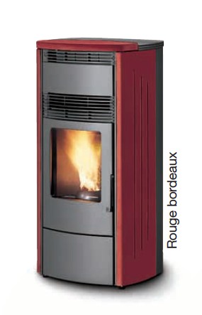 Poêle à Granulés PALAZZETTI TIZZY Bordeaux 6 kW