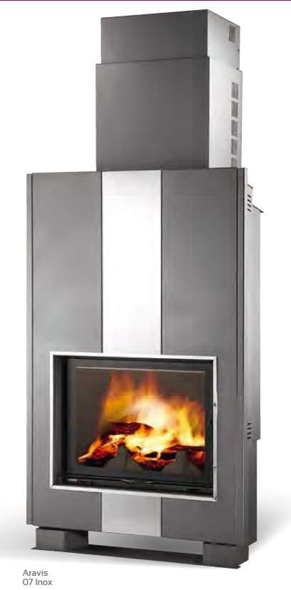 Cheminée SUPRA ARAVIS 07 Inox 11 kW